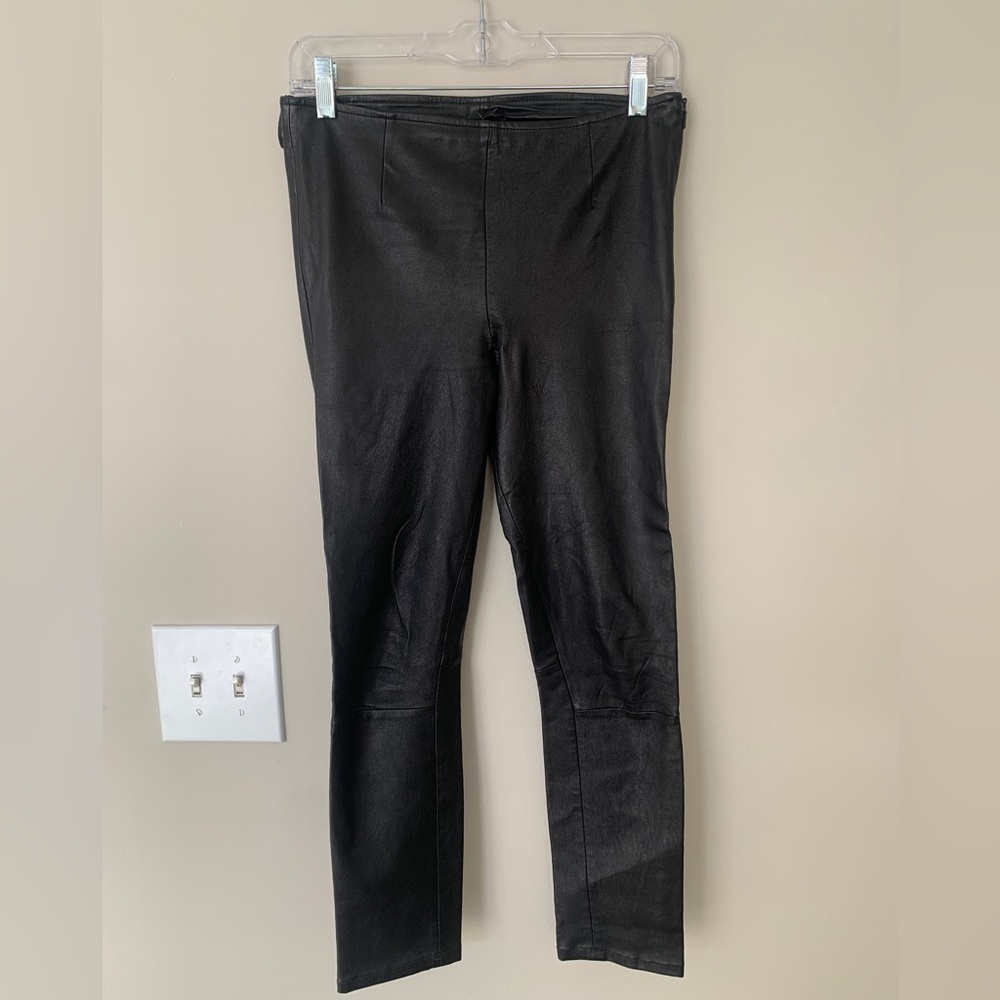Massimo Dutti Leather Pants / Leggings Size Small